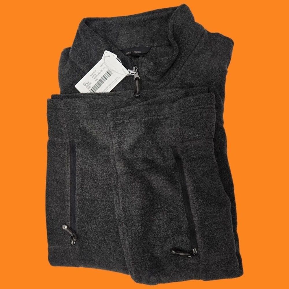 Men’s 3XL North End Voyage Vest Heather Charcoal Fleece Zip Pockets Audio Port - Picture 10 of 12